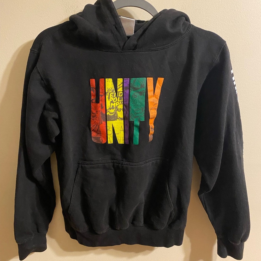 Women's‎ Cross Colours Black Unity Through Diversity Hoodie Size XS